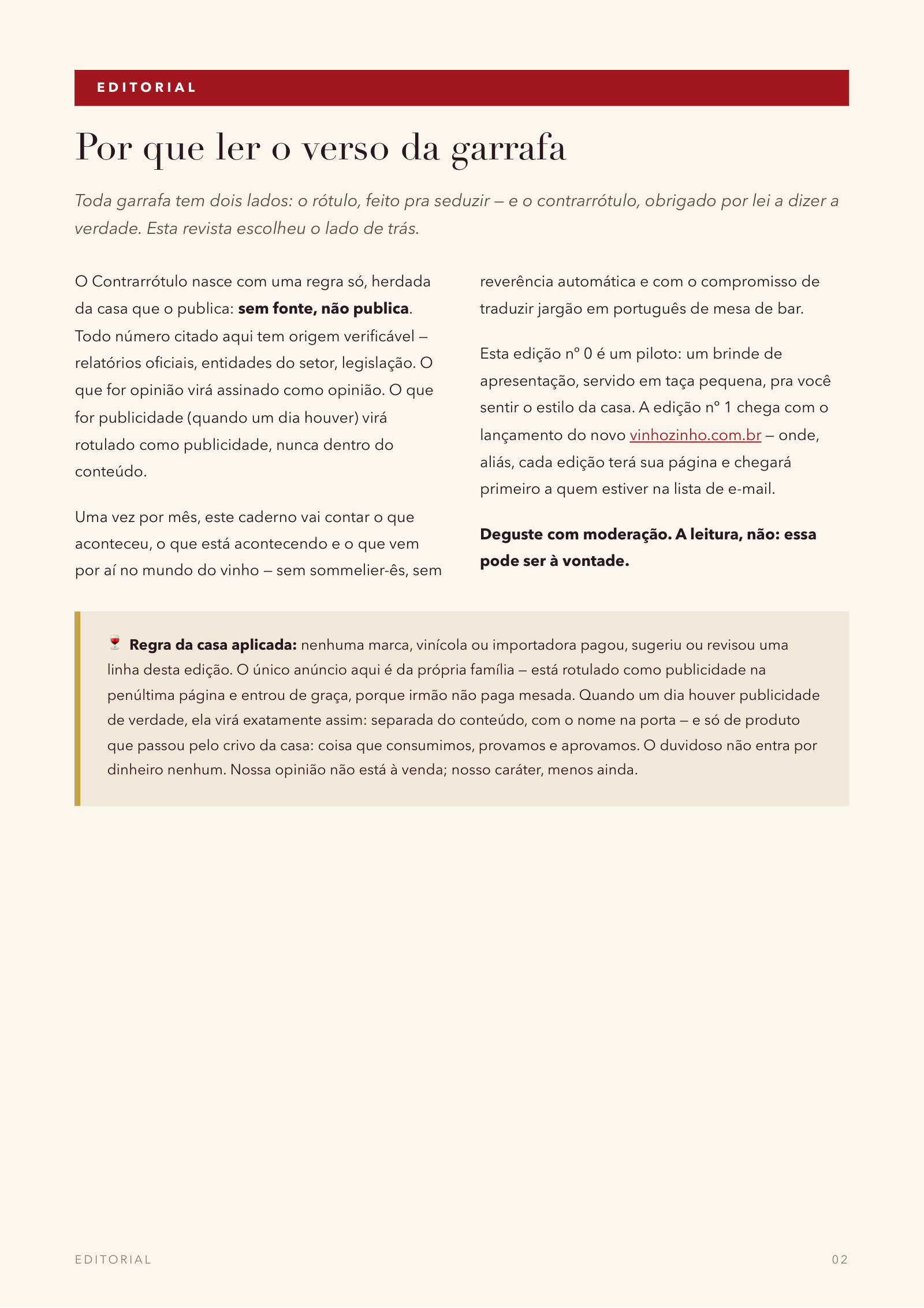 Contrarrótulo Nº 0, página 2 de 9